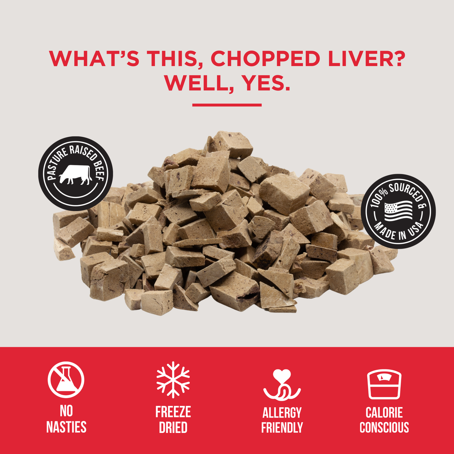 The Only Freeze Dried Beef Liver Dogs Need